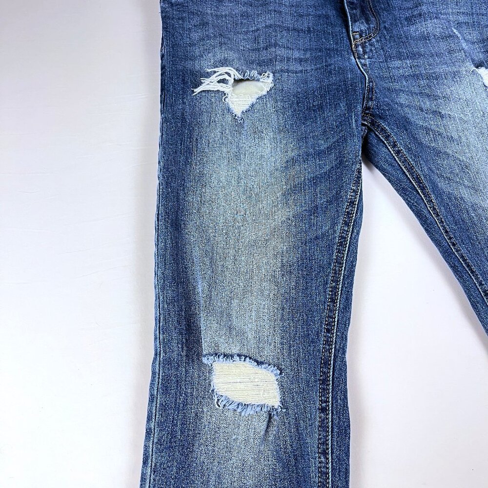 Empyre Verge Men’s 34 Slim Distressed Jeans Medium Wash Streetwear - Picture 2 of 12
